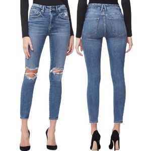 GOOD AMERICAN Good Legs Crop Skinny Jeans!